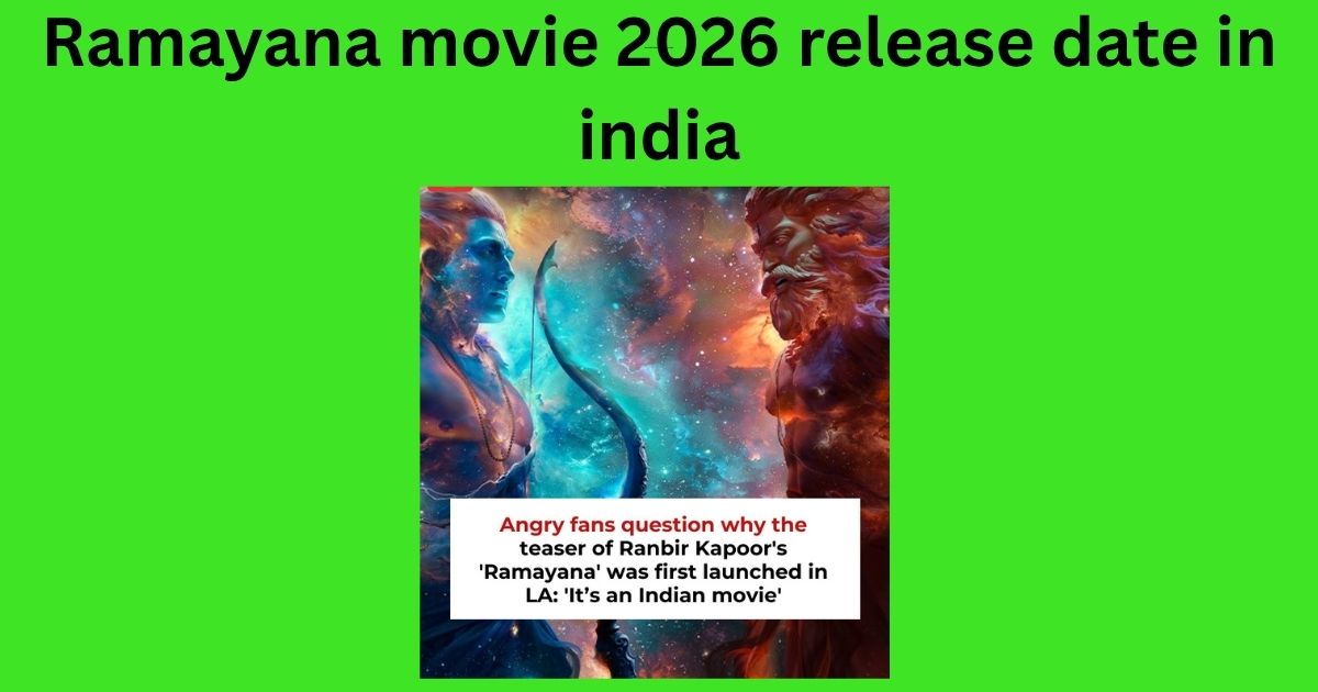 Ramayana movie 2026 release date in india